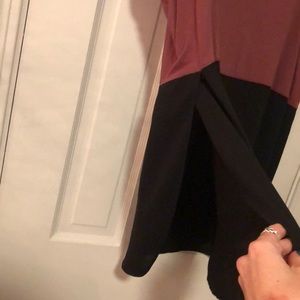 Lush Tops - Maroon and black blouse Lush Tops - Maroon and black blouse